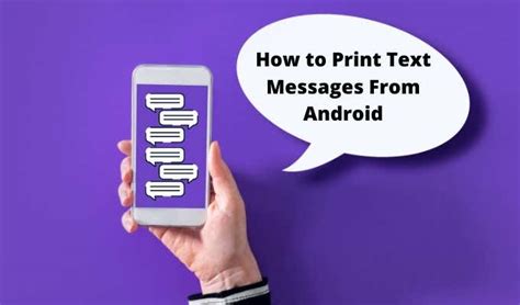 Can You Print Text Messages from Android: A Detailed Discussion