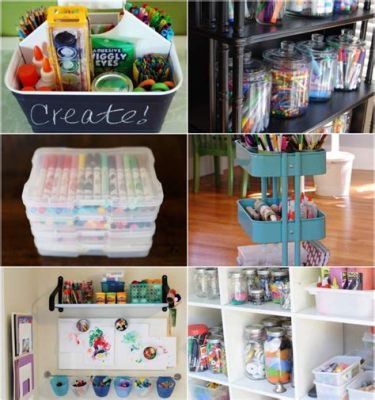 how to organize art supplies in a small space how do you balance creativity with clutter?