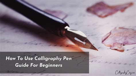 how to use a calligraphy pen: the art of balance in calligraphy