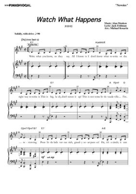 watch what happens newsies sheet music: A Melodic Journey Through Time and Imagination